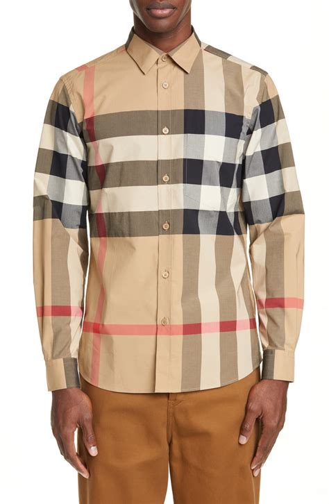 cheap burberry plaid shirt mens|Men's Burberry Sale .